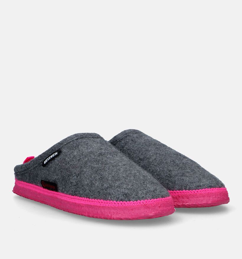 Giesswein Woolpops Grijze Pantoffels voor dames (333553)