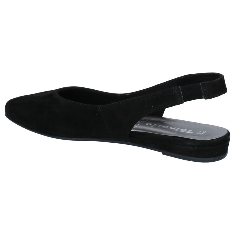 Tamaris Sandales plates en Noir en nubuck (269798)