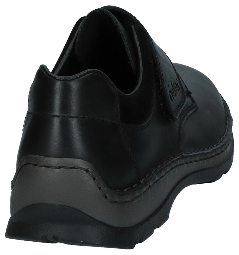 Zwarte Casual Schoenen met Velcro Rieker in leer (232144)
