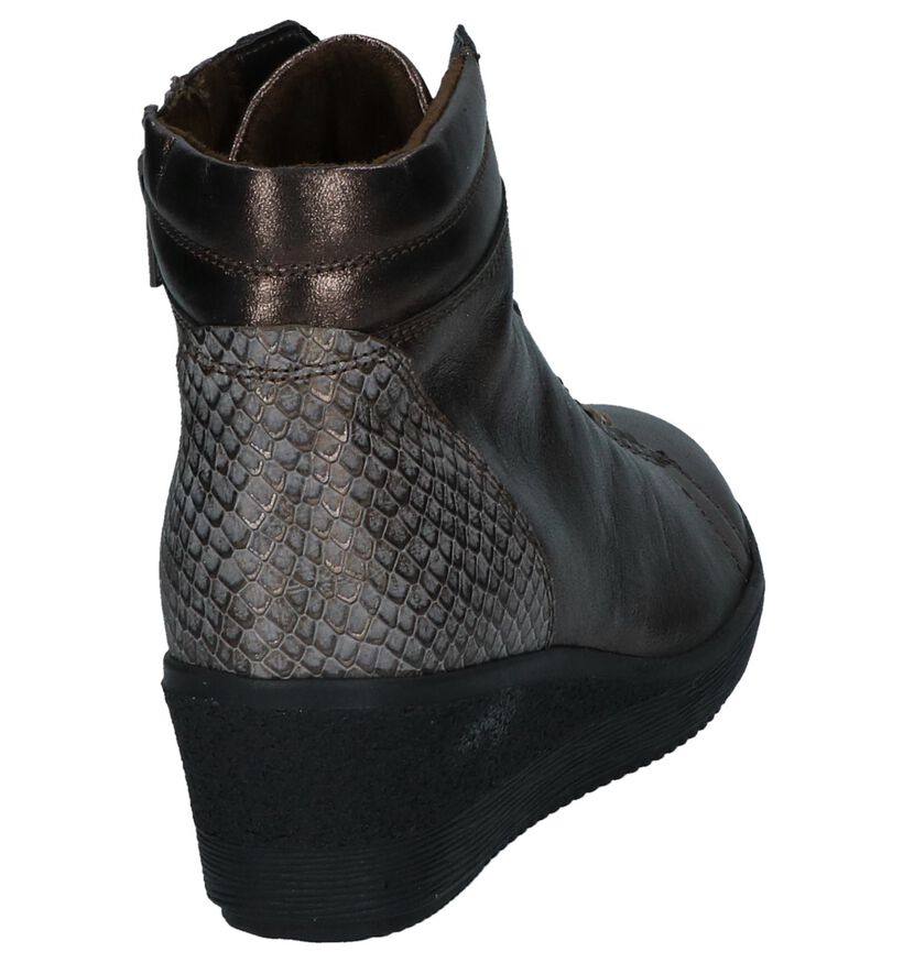 Gabor Comfort Bronzen Sneakers met Sleehak in leer (231176)