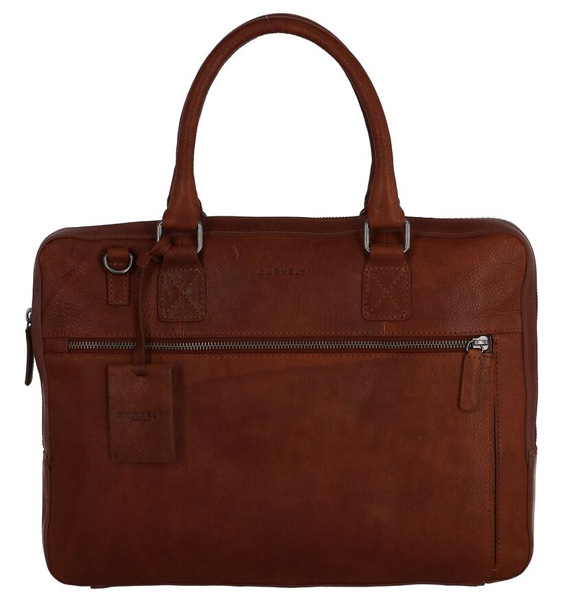 Cognac Laptoptas Burkely Antique Avery in leer (249367)