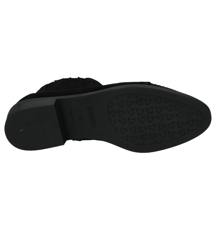 Geklede Boots Via Roma Zwart in daim (204358)