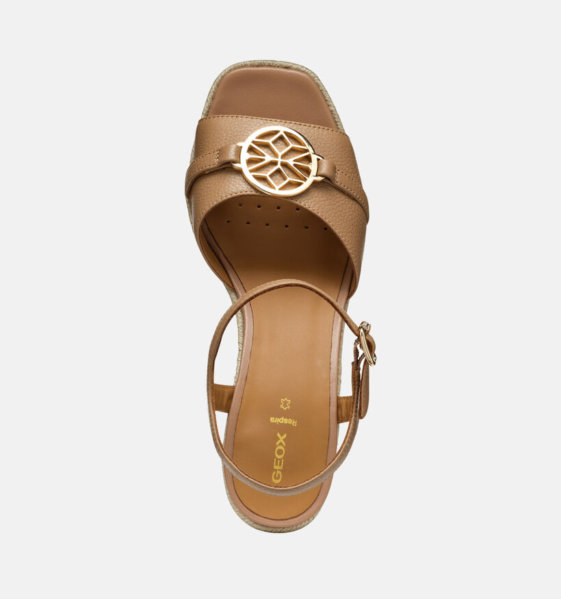 Geox Panarea Beige Sandalen met sleeha voor dames (353772)