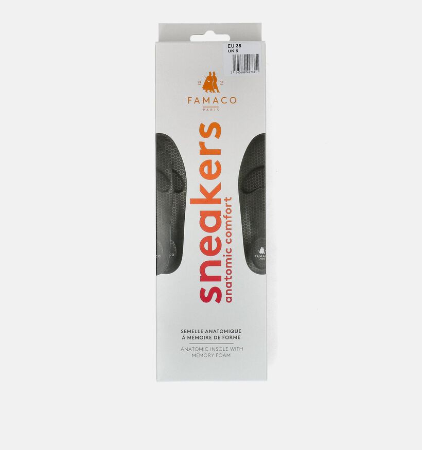 Famaco Sneakers Anatomic Comfort Zwarte Inlegzolen voor dames (319696)