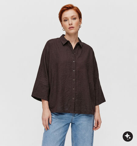 Vila Blouses Marron