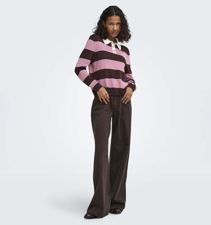JDY Melany Bruine/Roze Trui voor dames (378295)