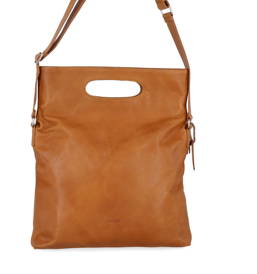 Saccoo Satipo Gele Crossbody Tas in leer (310439)