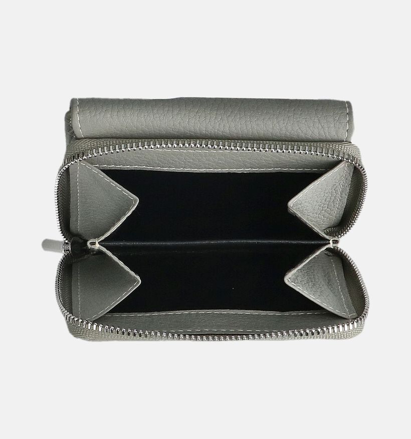 Crinkles Grijze Ritsportemonnee voor dames (373834)