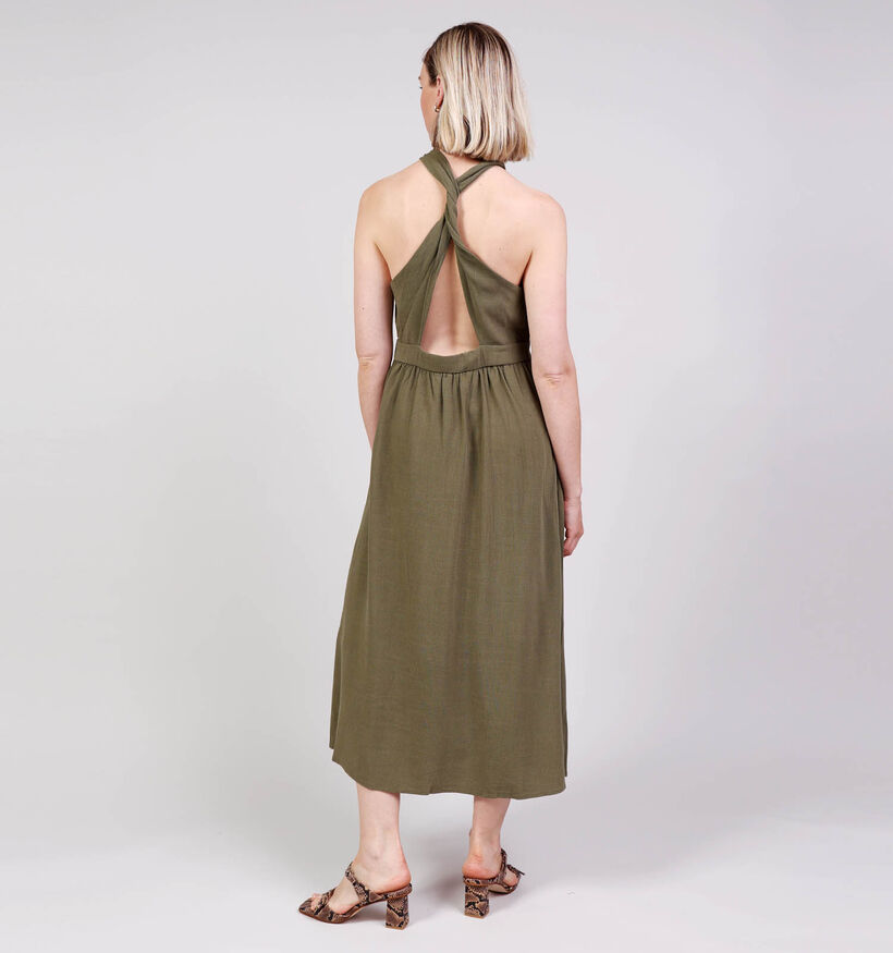 The Korner Groene Linnen Jurk voor dames (372443)