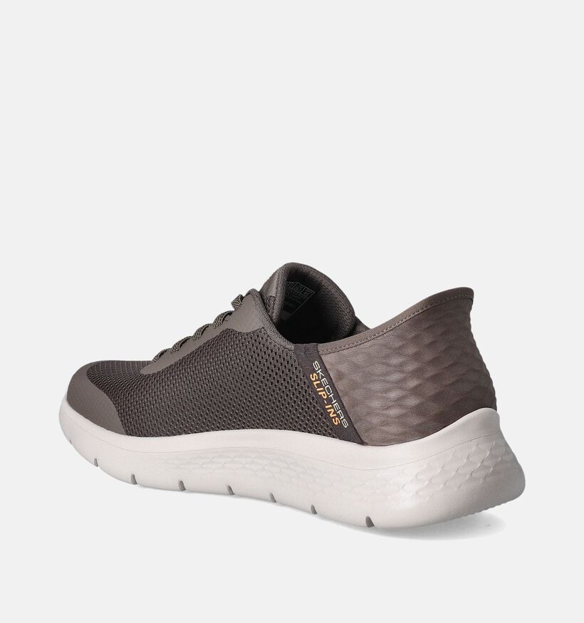 Skechers Go Walk Flex Bruine Slip-ins voor heren (357778) - geschikt voor steunzolen