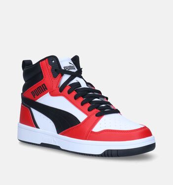 Puma Rebound Mid Baskets Noir/Blanc/Bleu/Vert