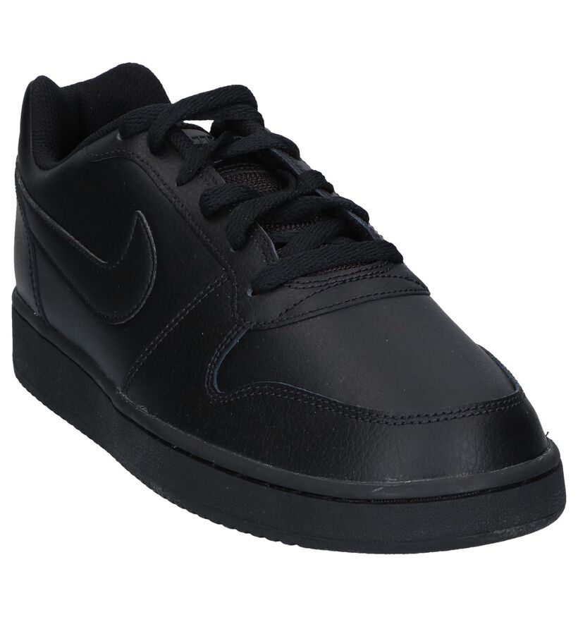 Zwarte Sneakers Nike Ebernon Low in kunstleer (250338)