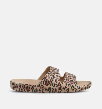 Freedom Moses Nu-pieds Beige/Or/Or rose