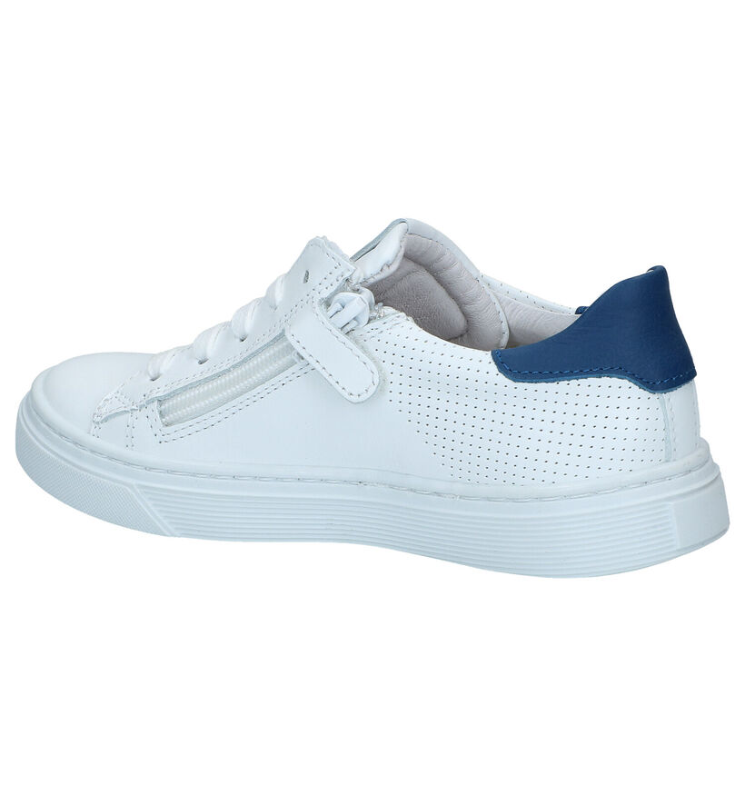Bana & Co Chaussures à fermeture éclair/lacets en Blanc pour garçons (286687) - pour semelles orthopédiques
