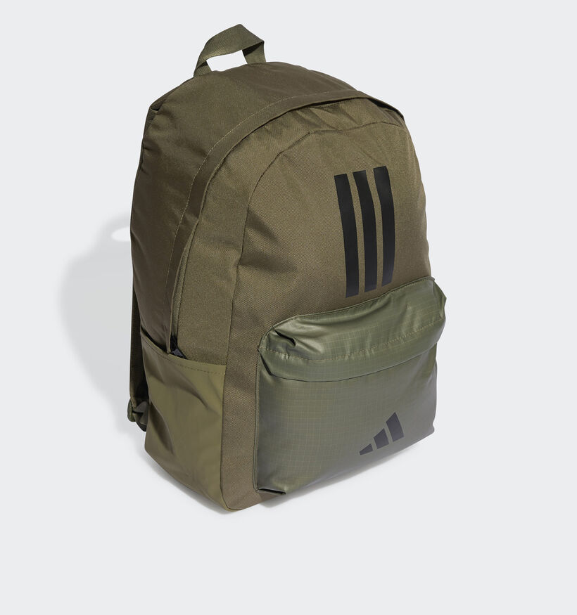 adidas CLSC Bars 3S Kakigroene/Zwarte Rugzak voor heren, jongens (385915)