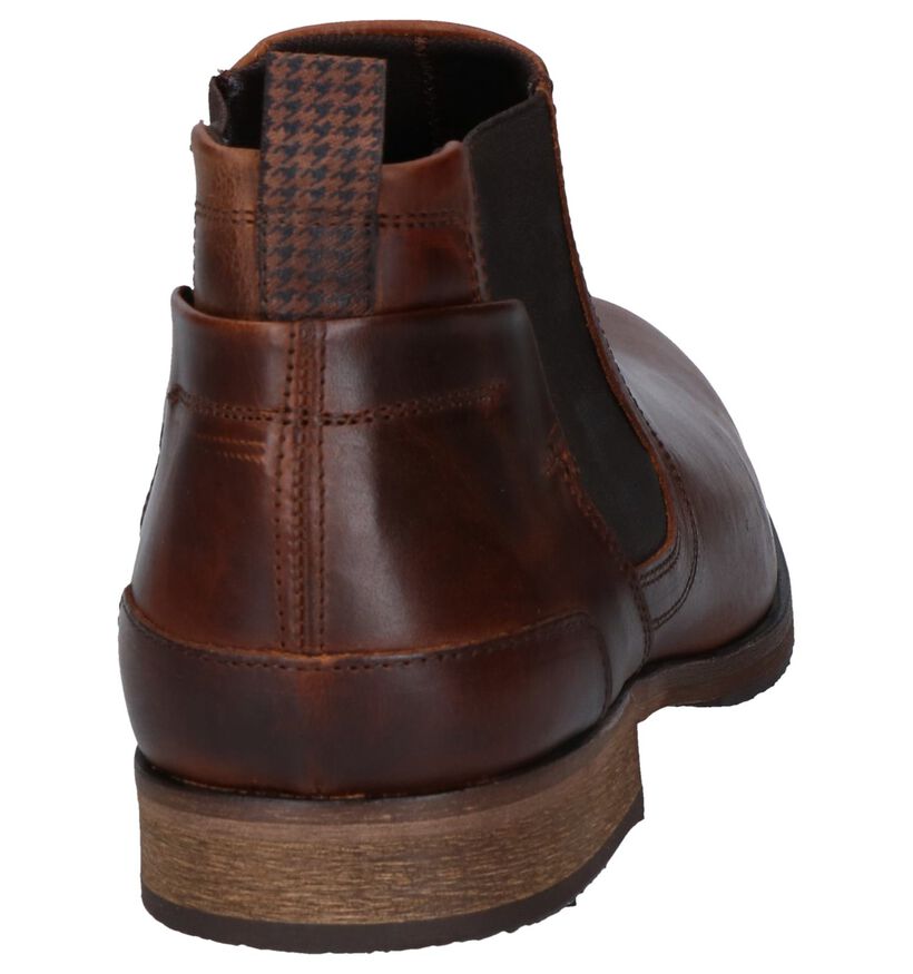 Bullboxer Bruine Chelsea Boots in leer (267067)