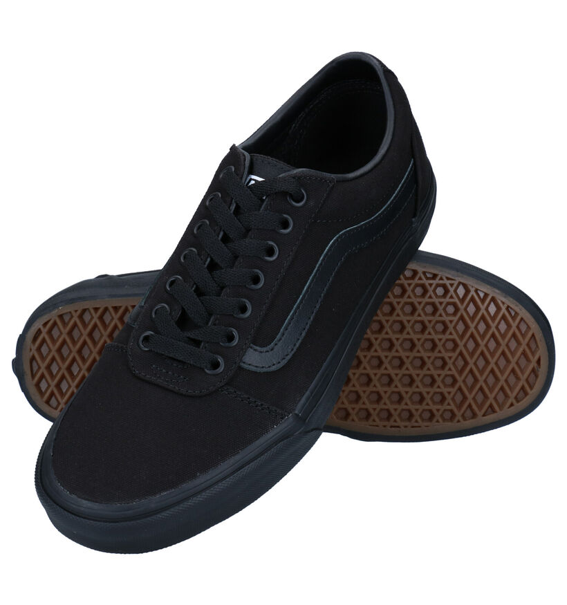 Vans Ward Baskets de skate en Noir pour hommes (337028)