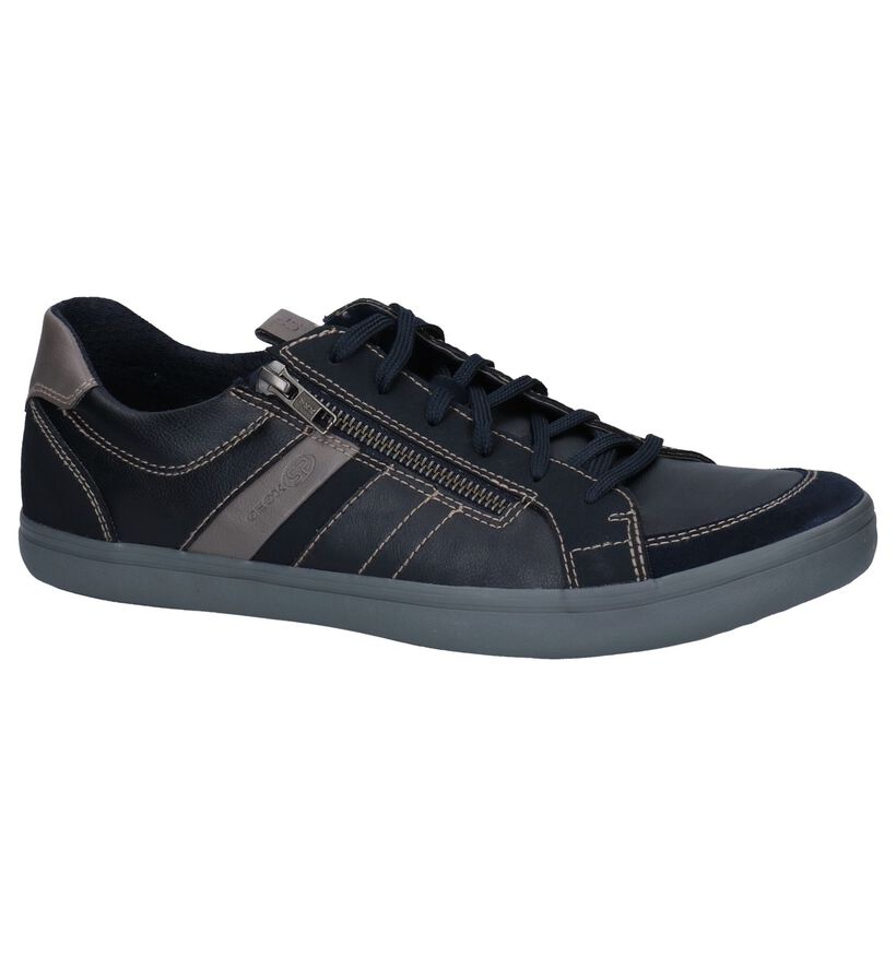 Geox Halver Donkerblauwe Casual Schoenen in kunstleer (251605)