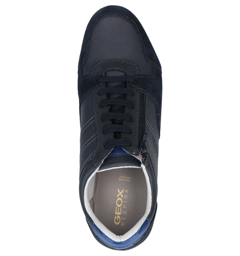 Geox Chaussures basses en Bleu foncé en simili cuir (266687)