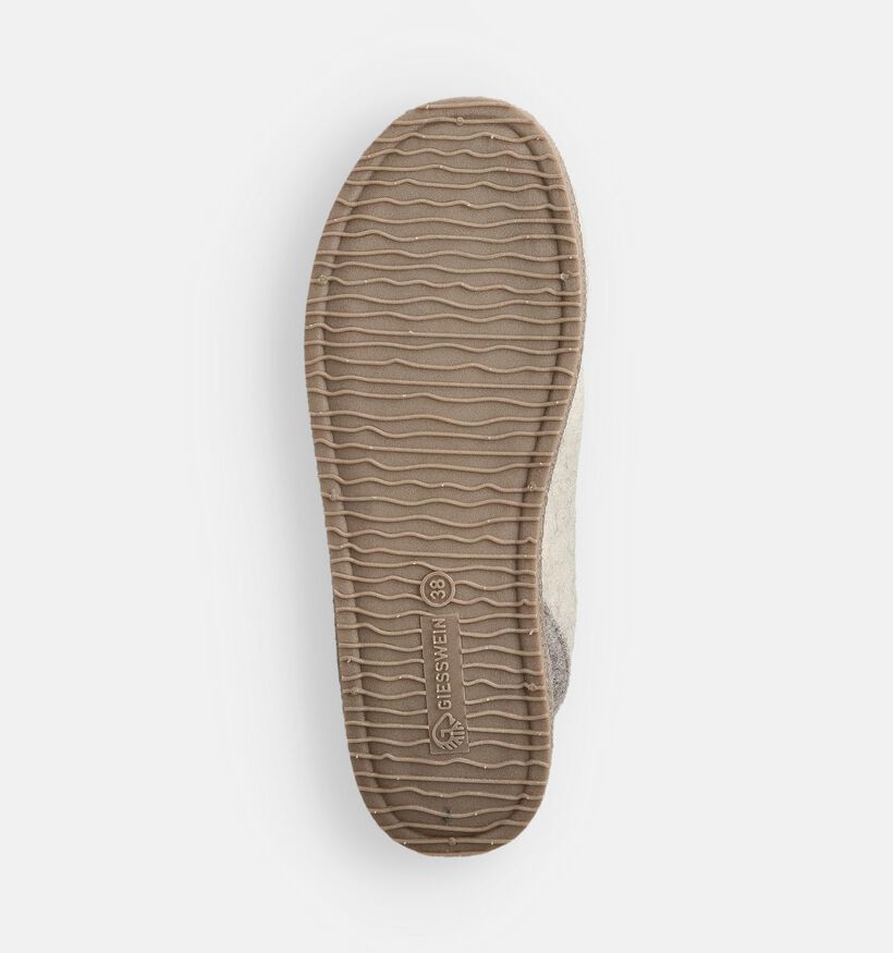 Giesswein Pantoufles fermées en Écru Giesswein Pantoufles fermées en Écru pour femmes (370236)