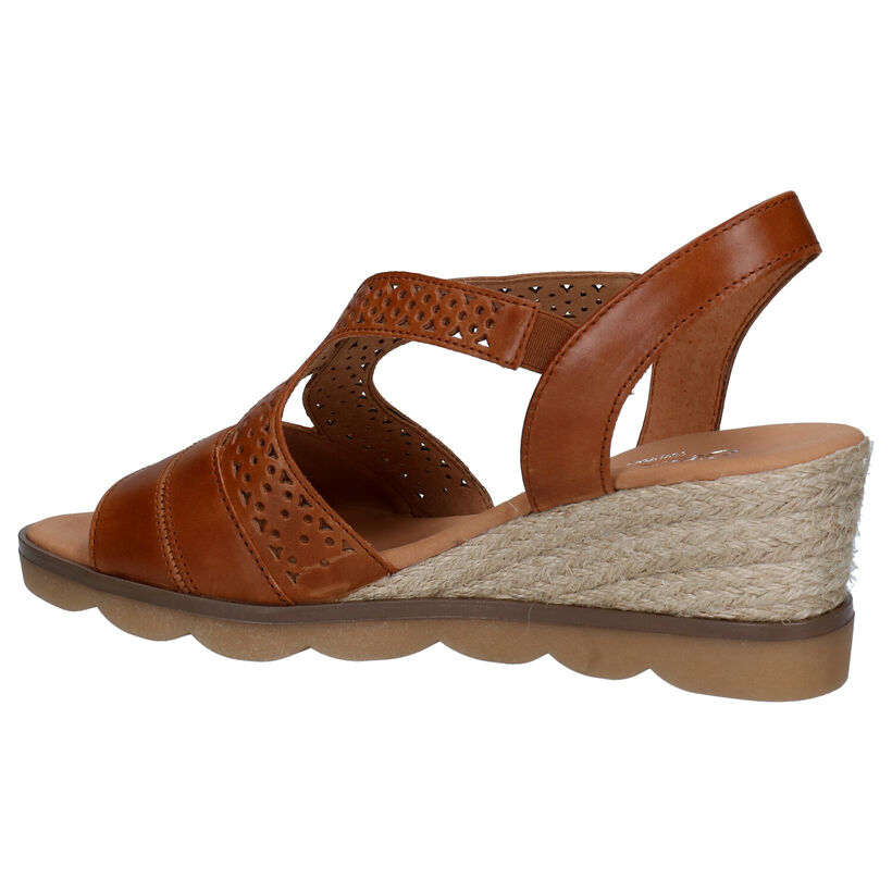 Gabor Cognac Sandalen in leer (271730)