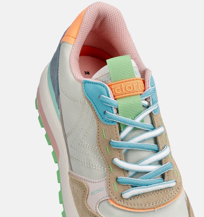 Victoria Ecru Sneakers Colorblock voor dames (369924) - geschikt voor steunzolen