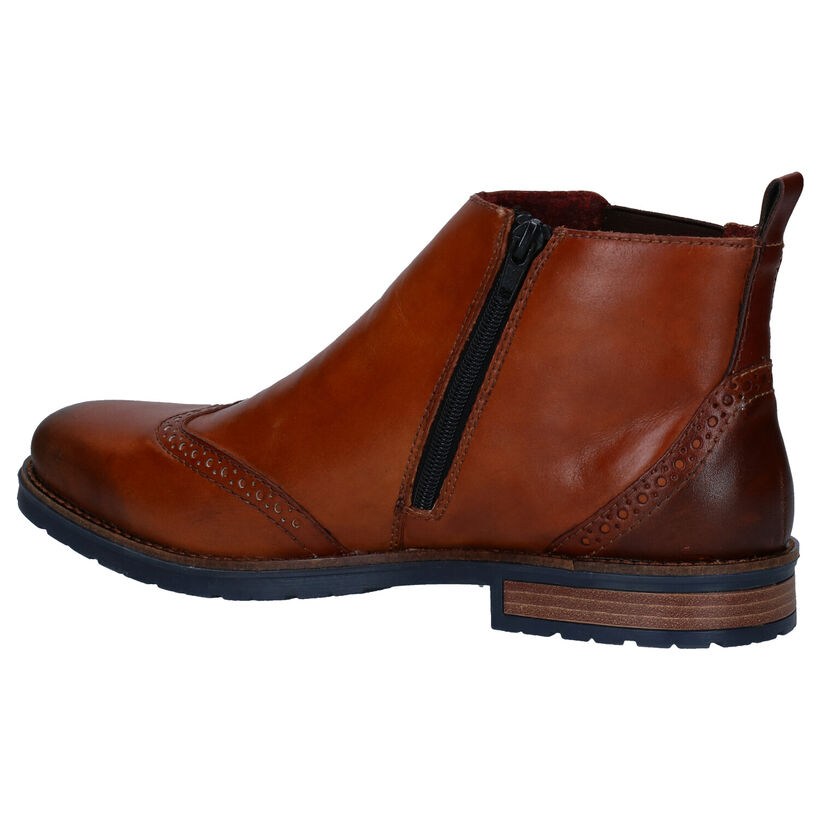 Rieker Cognac Boots in leer (281821)