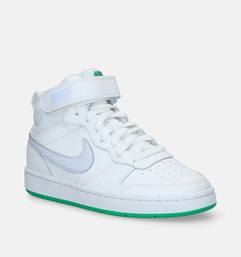 Nike Court Borough Mid 2 GS Baskets en Blanc pour filles (334886)