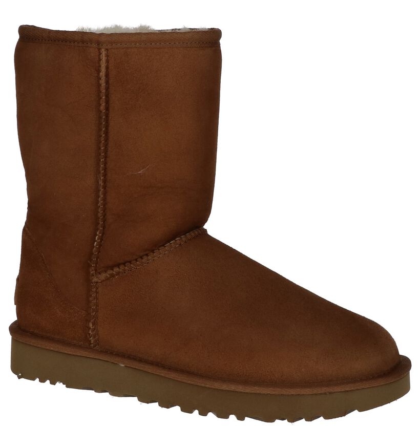 UGG Classic Short Cognac Boots in nubuck (313768)