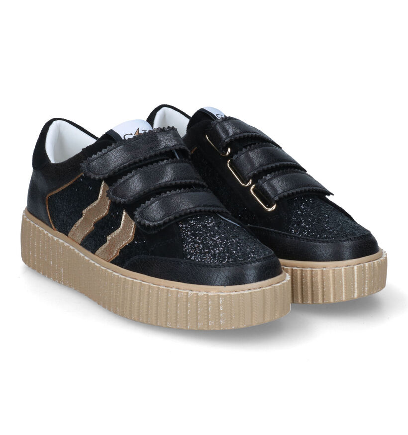 CL11 Baskets habill&eacute;es en Noir pour femmes (315877) - pour semelles orthop&eacute;diques