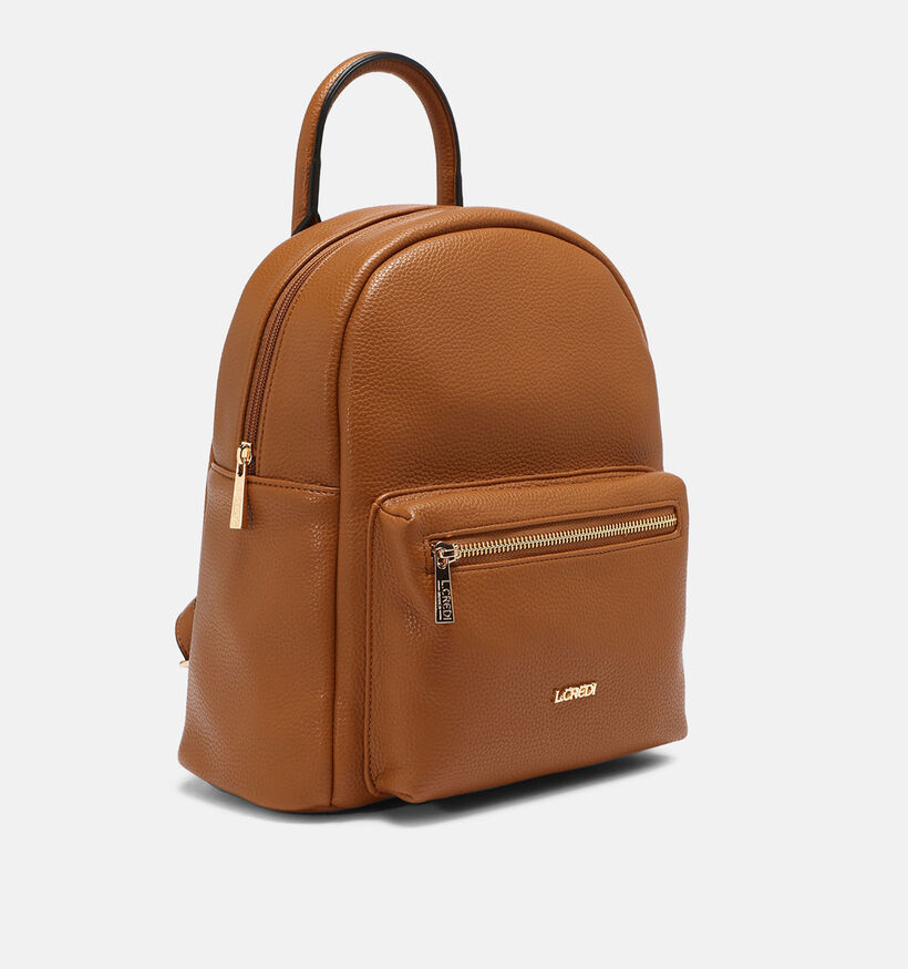 L.Credi Budapest Sac &agrave; dos en Cognac pour femmes (379576)