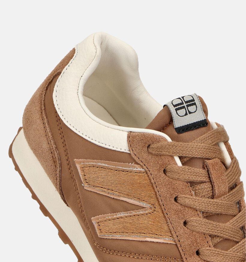 Laurent David Lichtbruine Veterschoenen voor dames (365035) - geschikt voor steunzolen