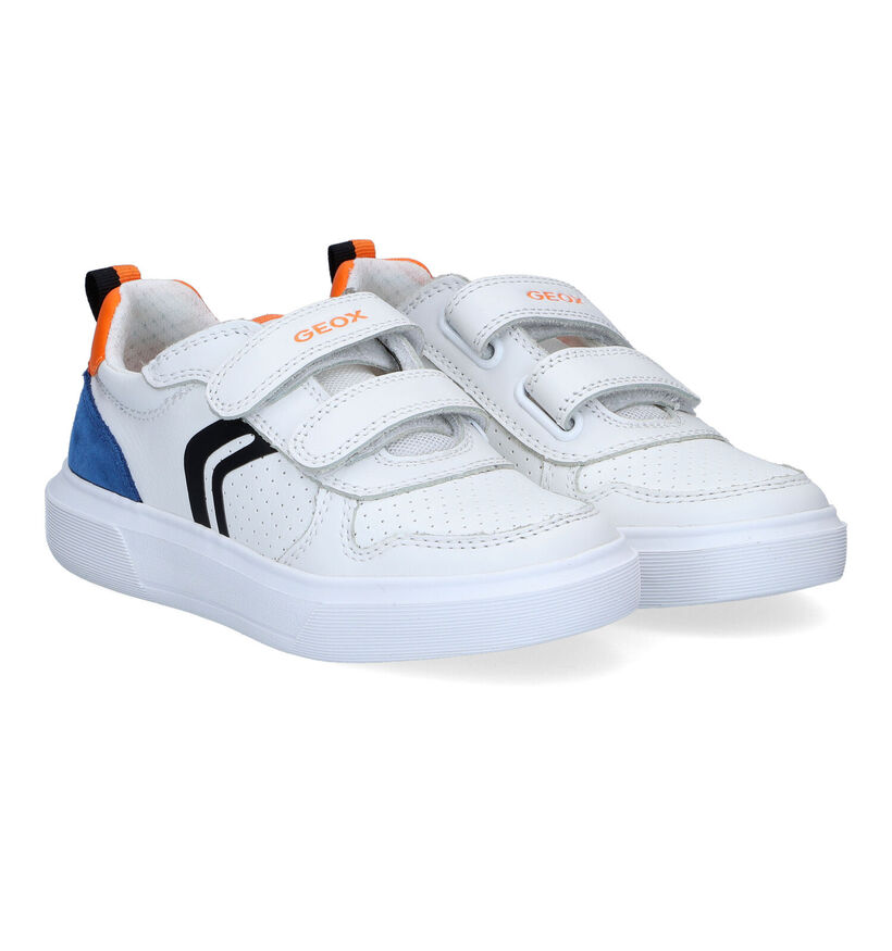 Geox Nettuno Witte Sneakers voor jongens (302614)