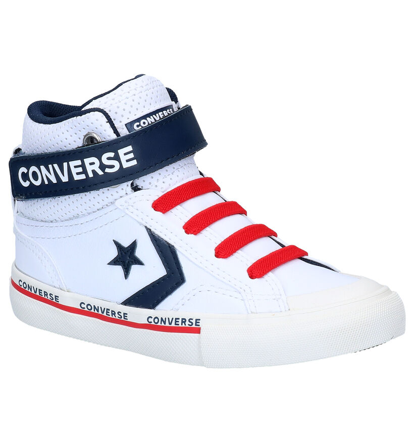 Converse Pro Blaze Strap HI Zwarte Sneakers voor jongens (293598) - geschikt voor steunzolen