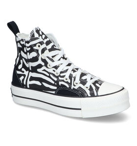 Converse Chuck Taylor AS Lift Baskets en Noir en textile (312448)