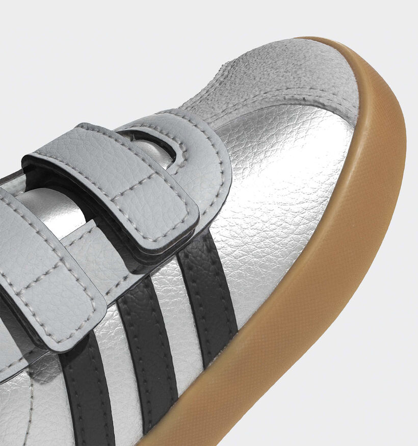 adidas VL Court 3.0 Zilveren Sneakers voor meisjes (366978) - geschikt voor steunzolen