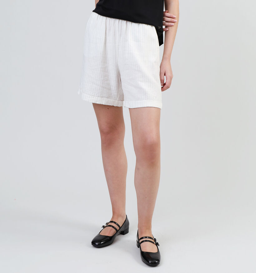 JDY Petra Linen HW Short en Blanc pour femmes (342186)