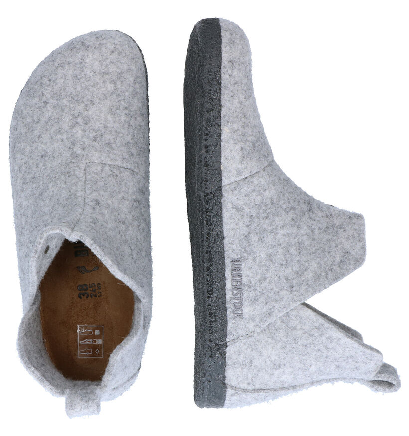 Birkenstock Andermatt Pantoufles hautes en Gris pour femmes (314086)