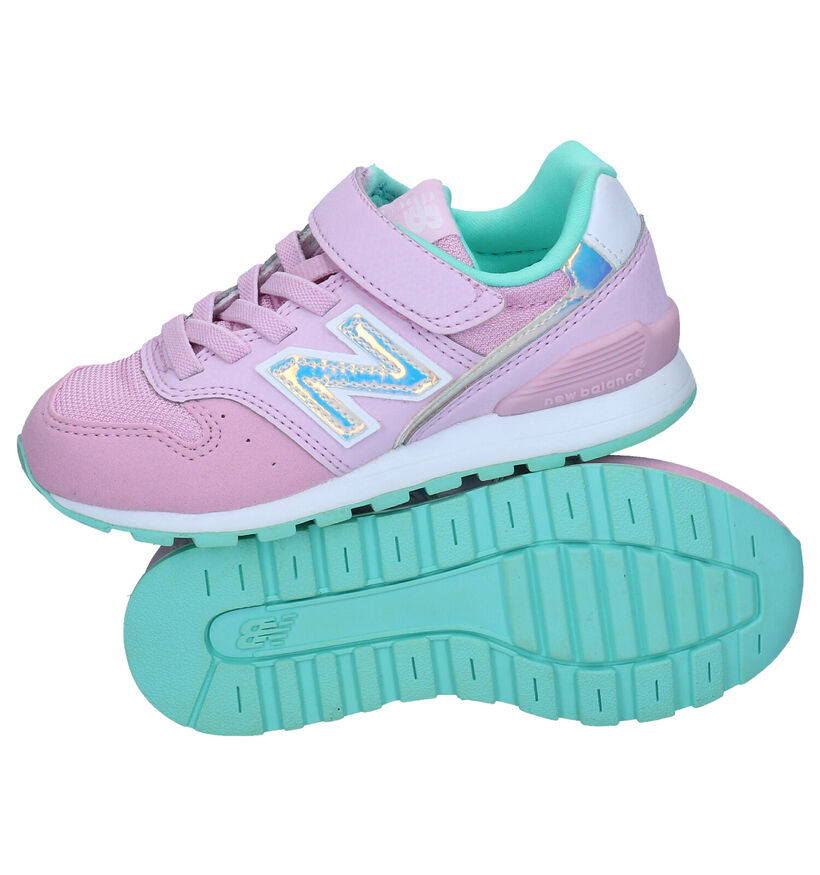 New Balance YV996 Baskets en Gris en simili cuir (276831)