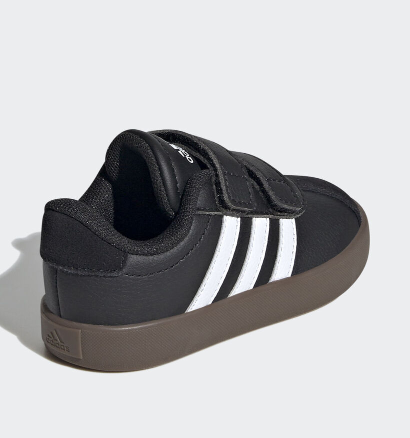 adidas VL Court 3.0 Zwarte Sneakers voor meisjes, jongens (359693) - geschikt voor steunzolen