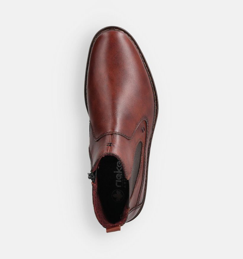 Rieker Bottines Chelsea en Cognac pour hommes (379820)
