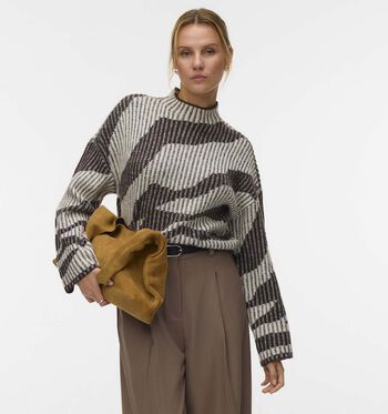 Vero Moda Truien Beige/Bruin/Blauw/Bordeaux