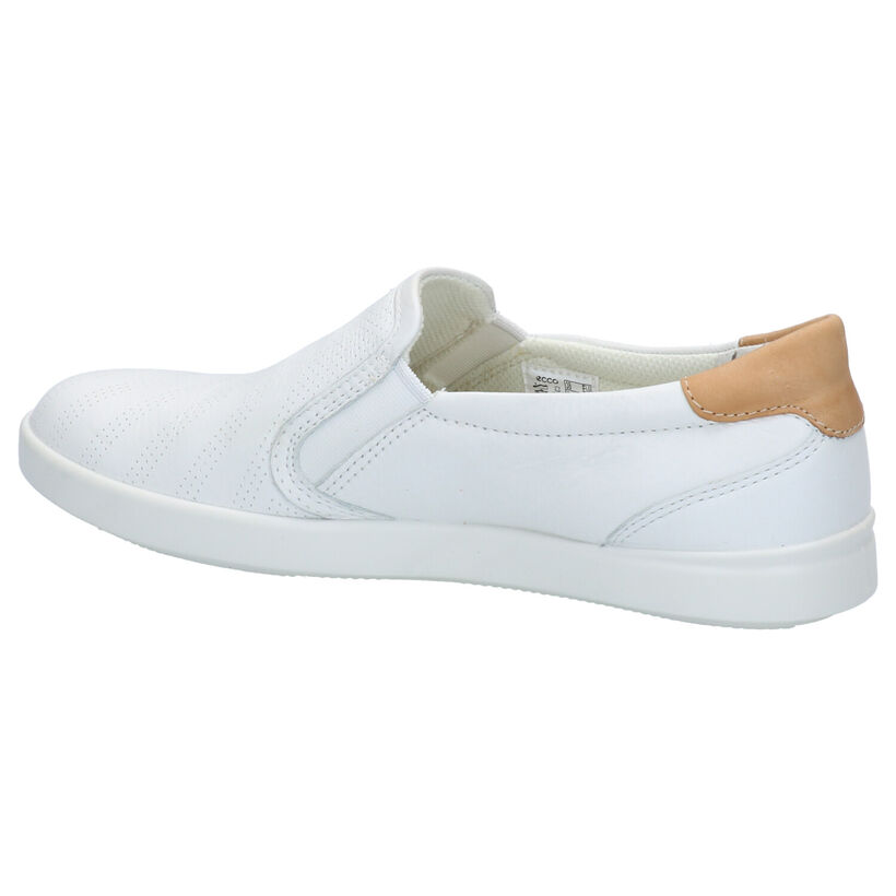 ECCO Leisure Chaussures sans lacets en Ecru en cuir (287315)