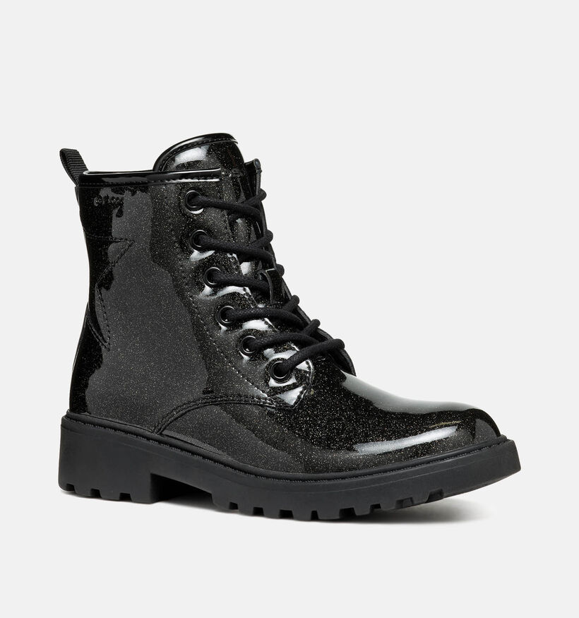 Geox Casey Bottines en Noir pour filles (344541) - pour semelles orthopédiques
