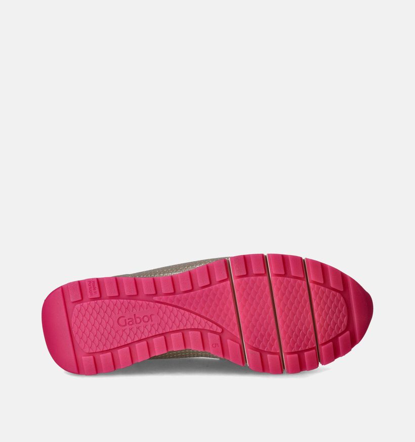 Gabor OptiFit Mocassins en Or pour femmes (352027) - pour semelles orthopédiques