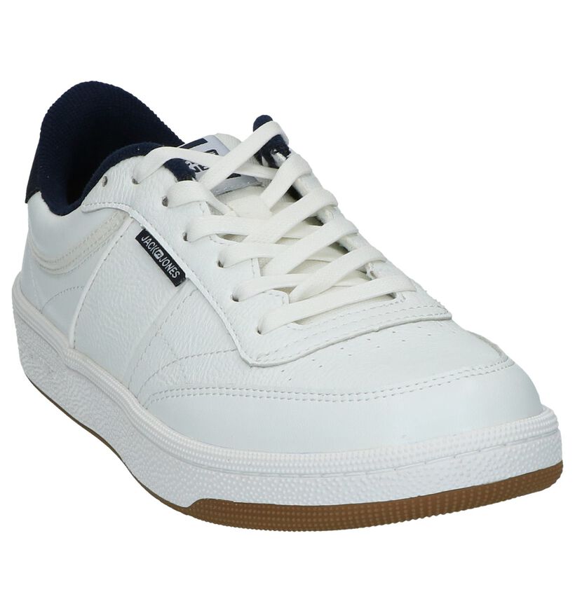 Witte Casual Veterschoenen Jack & Jones Radley in leer (240955)