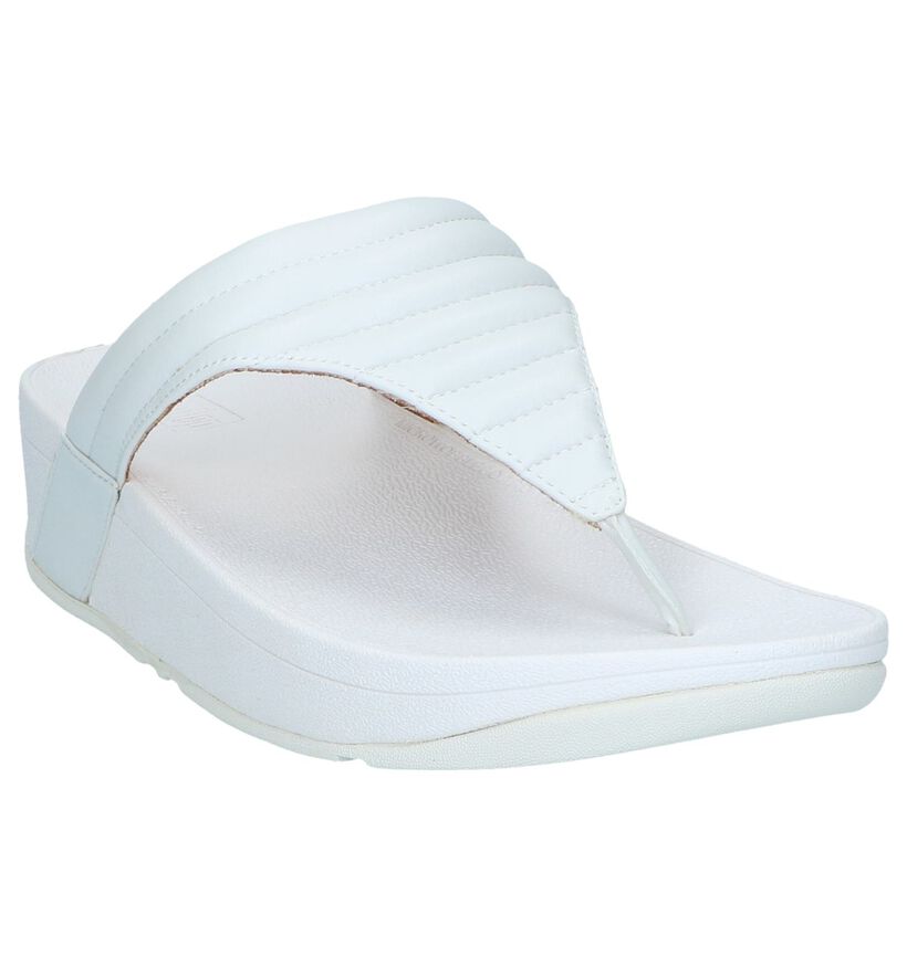 Witte Slippers FitFlop Lottie Padded in kunstleer (240975)