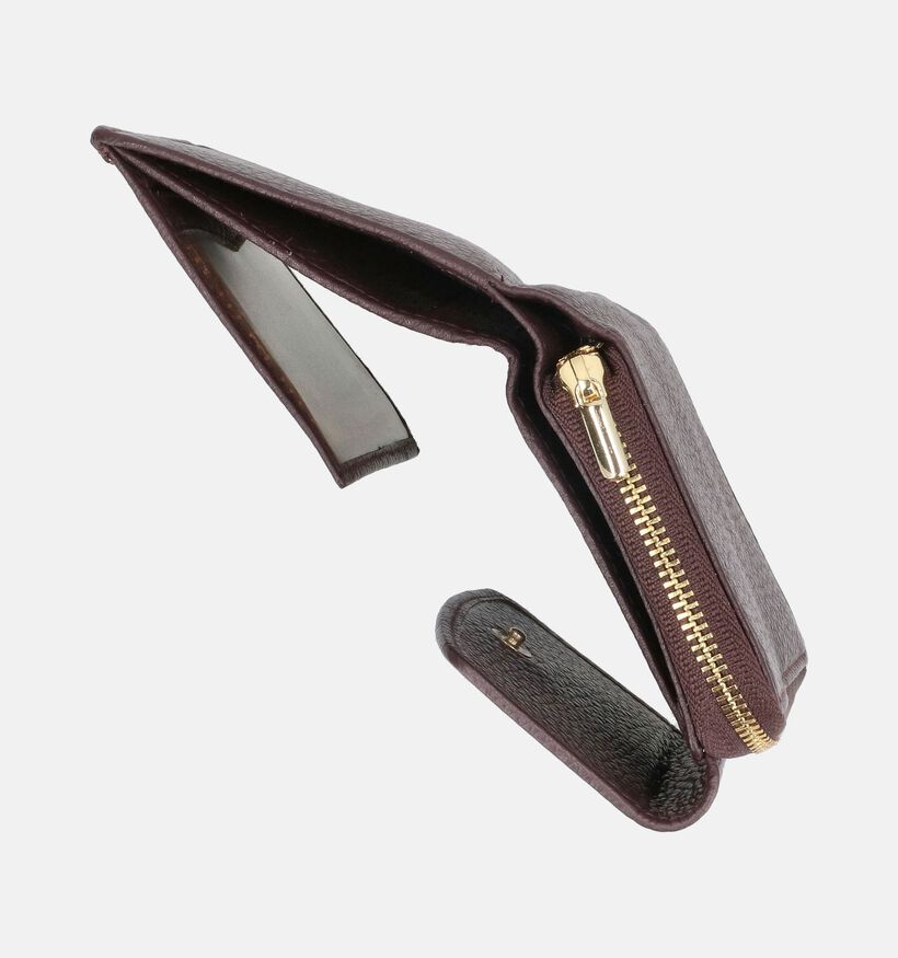 Crinkles Bordeaux Portemonnee met Rits voor dames (381740)