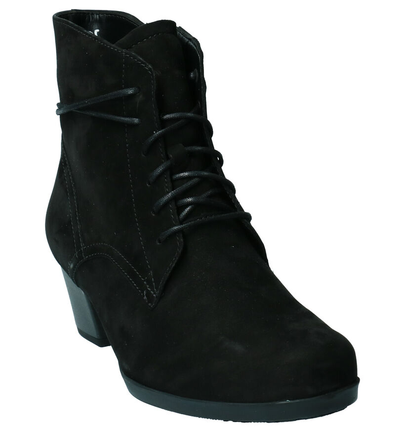 Gabor Bottillons à talons en Noir en nubuck (254009)