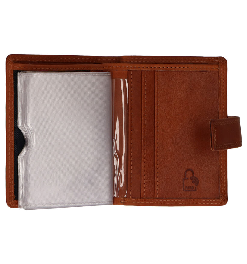 Euro-Leather Porte-cartes en Cognac pour femmes (310422)